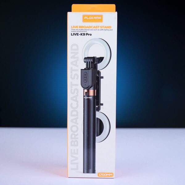 PLOKAMA K9 PRO 4IN1 SELFIE STICK TRIPOD