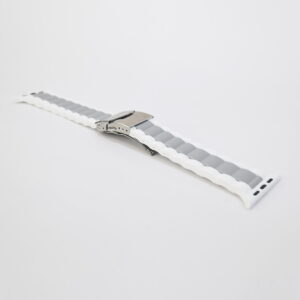 New Series 6 42mm/44mm/45mm Leather Vintage Style Strap White and Black