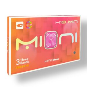 H10 Mini AMOLED Smart Watch With 3Straps