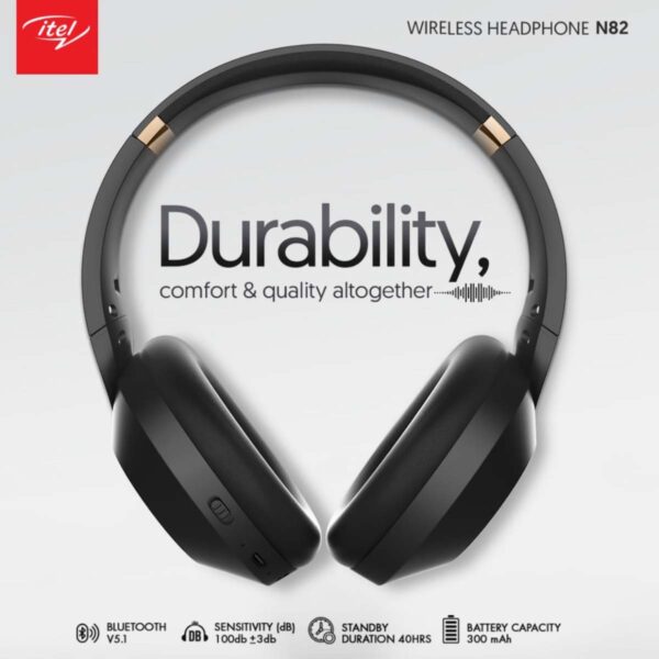 Itel N82 Bluetooth Headphones+SD Card+Aux Slot