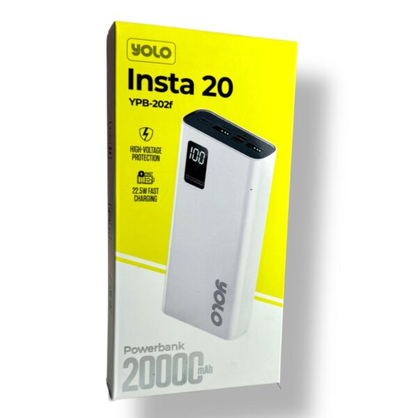 YOLO Insta 20 Fast Charging Powerbank 20000mAh 22.5W