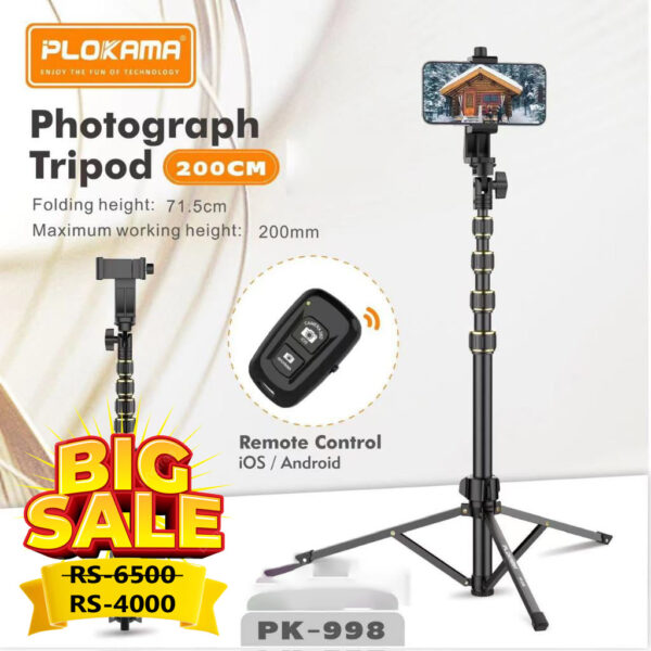 Plokama PK-998 All in One With Remote Tripod Stand